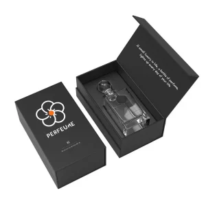 Custom Black Magnetic Perfume Gift Box