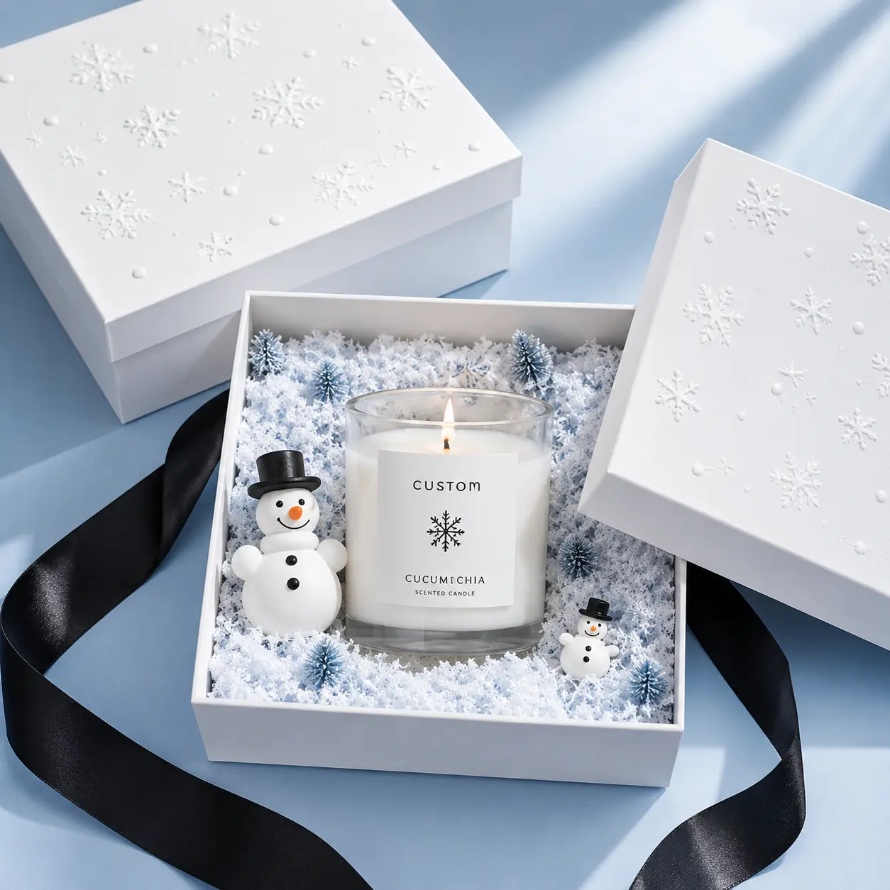 Custom Christmas Candle Gift Box