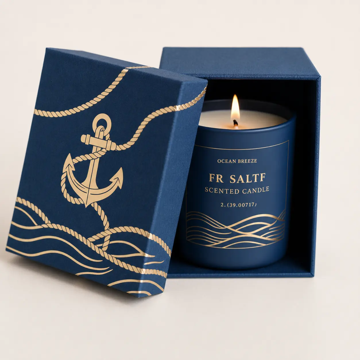 Luxury Nautical Candle Gift Box
