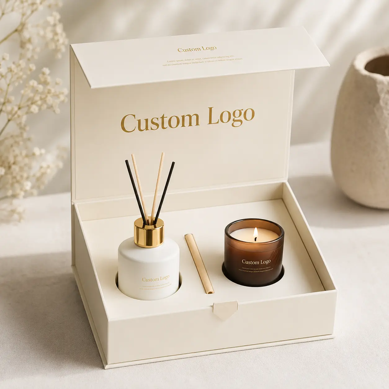 Custom Luxury Candle Gift Box Manufacturer